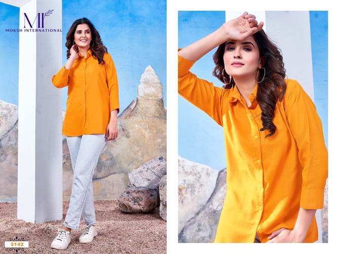 Shirt Vol 1 By Moksh Office Wear Ladies Shirt Wholesale Price In Surat